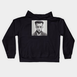 Albert Camus | Manga Portrait Kids Hoodie